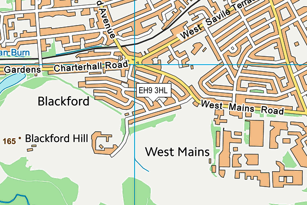 EH9 3HL map - OS VectorMap District (Ordnance Survey) EH9 3HL map - OS VectorMap District (Ordnance Survey)