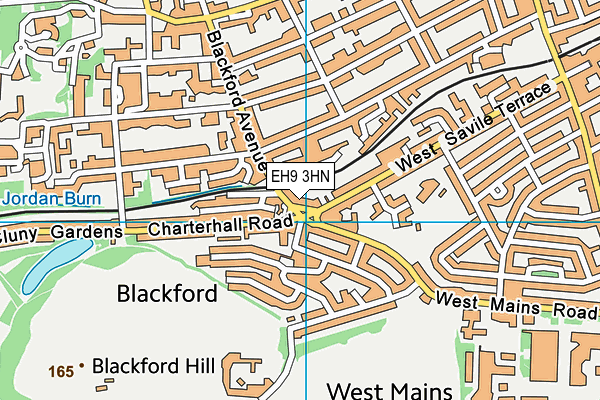 EH9 3HN map - OS VectorMap District (Ordnance Survey) EH9 3HN map - OS VectorMap District (Ordnance Survey)
