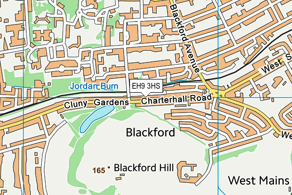 EH9 3HS map - OS VectorMap District (Ordnance Survey) EH9 3HS map - OS VectorMap District (Ordnance Survey)