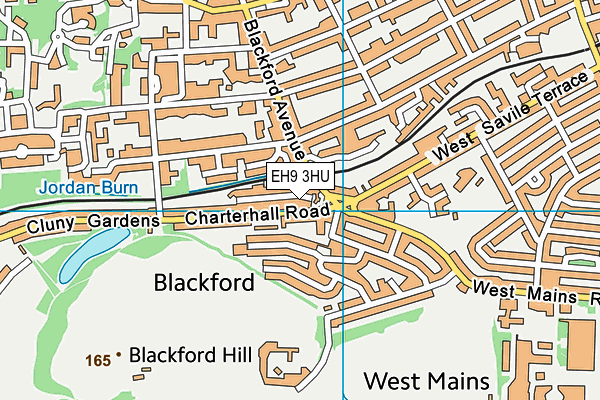 EH9 3HU map - OS VectorMap District (Ordnance Survey) EH9 3HU map - OS VectorMap District (Ordnance Survey)
