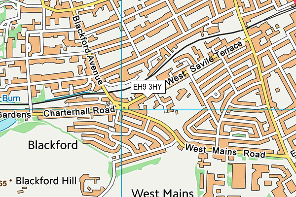 EH9 3HY map - OS VectorMap District (Ordnance Survey) EH9 3HY map - OS VectorMap District (Ordnance Survey)