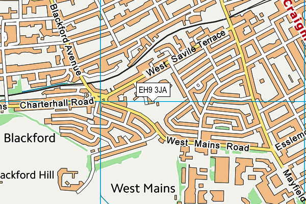 EH9 3JA map - OS VectorMap District (Ordnance Survey) EH9 3JA map - OS VectorMap District (Ordnance Survey)