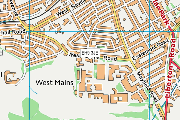 EH9 3JE map - OS VectorMap District (Ordnance Survey) EH9 3JE map - OS VectorMap District (Ordnance Survey)