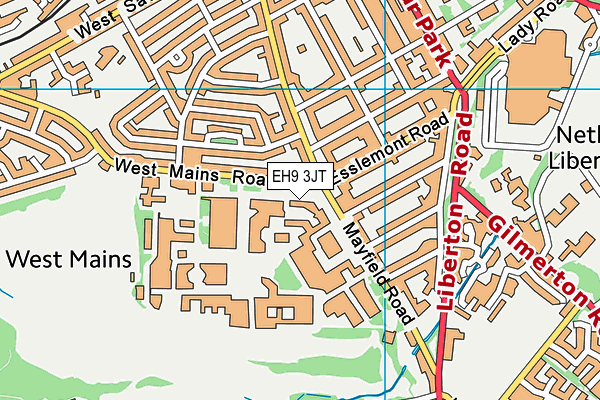 EH9 3JT map - OS VectorMap District (Ordnance Survey) EH9 3JT map - OS VectorMap District (Ordnance Survey)