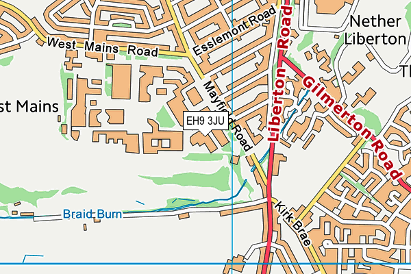 EH9 3JU map - OS VectorMap District (Ordnance Survey) EH9 3JU map - OS VectorMap District (Ordnance Survey)