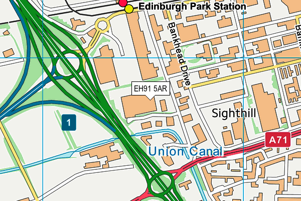 EH91 5AR map - OS VectorMap District (Ordnance Survey) EH91 5AR map - OS VectorMap District (Ordnance Survey)