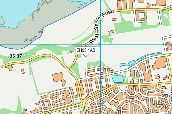 EH95 1AB map - OS VectorMap District (Ordnance Survey) EH95 1AB map - OS VectorMap District (Ordnance Survey)