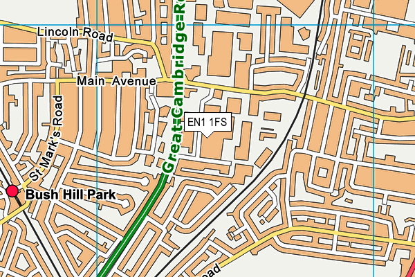 EN1 1FS map - OS VectorMap District (Ordnance Survey) EN1 1FS map - OS VectorMap District (Ordnance Survey)