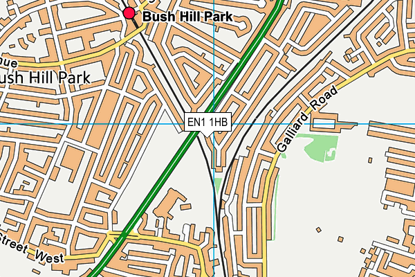 EN1 1HB map - OS VectorMap District (Ordnance Survey) EN1 1HB map - OS VectorMap District (Ordnance Survey)