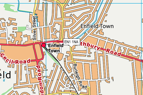 EN1 1NA map - OS VectorMap District (Ordnance Survey)