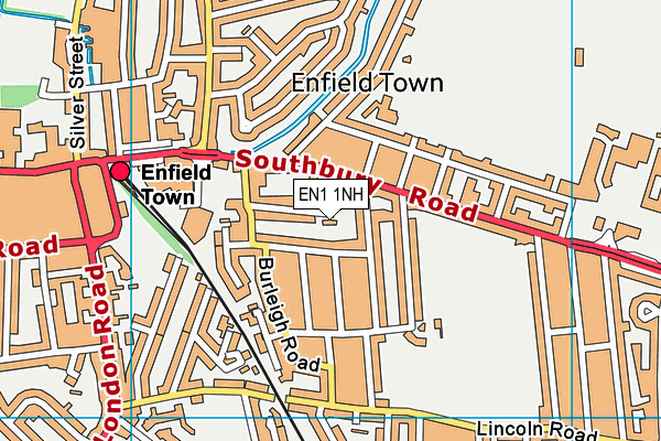 EN1 1NH map - OS VectorMap District (Ordnance Survey)