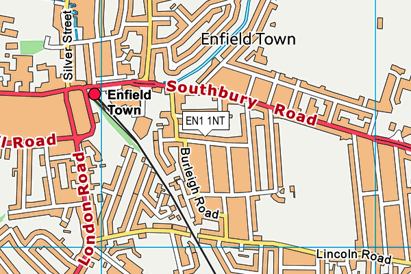 EN1 1NT map - OS VectorMap District (Ordnance Survey)
