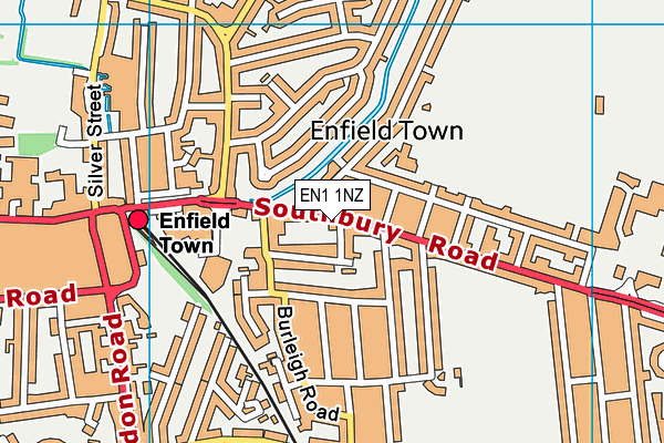 EN1 1NZ map - OS VectorMap District (Ordnance Survey) EN1 1NZ map - OS VectorMap District (Ordnance Survey)
