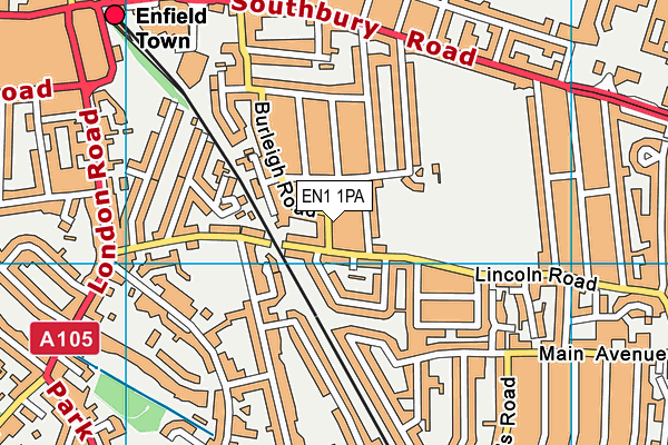 EN1 1PA map - OS VectorMap District (Ordnance Survey) EN1 1PA map - OS VectorMap District (Ordnance Survey)
