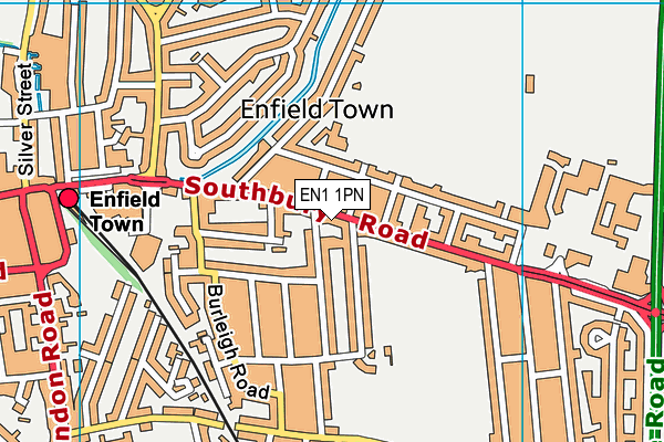 EN1 1PN map - OS VectorMap District (Ordnance Survey) EN1 1PN map - OS VectorMap District (Ordnance Survey)