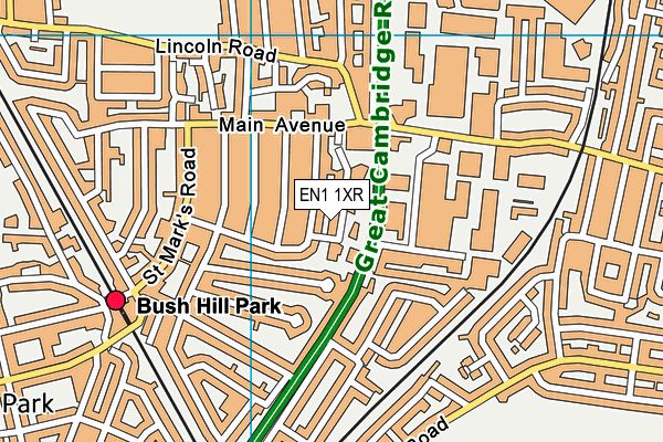 EN1 1XR map - OS VectorMap District (Ordnance Survey) EN1 1XR map - OS VectorMap District (Ordnance Survey)