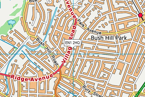 EN1 2HQ map - OS VectorMap District (Ordnance Survey)