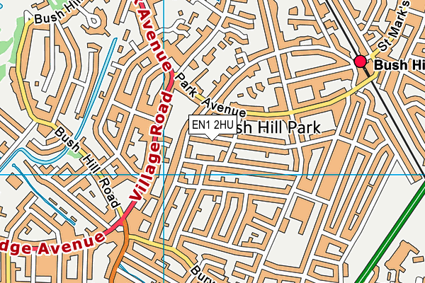 EN1 2HU map - OS VectorMap District (Ordnance Survey) EN1 2HU map - OS VectorMap District (Ordnance Survey)