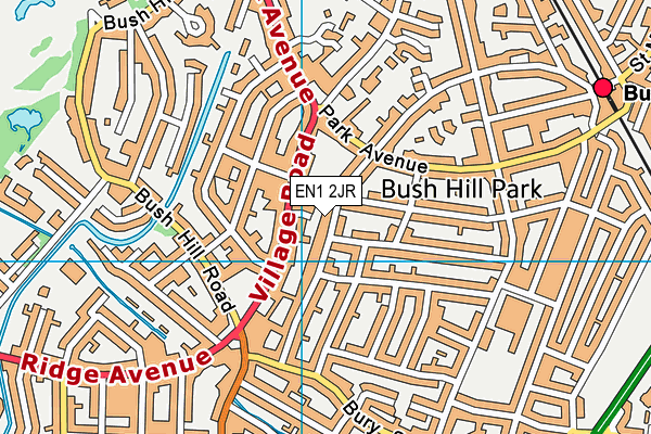 EN1 2JR map - OS VectorMap District (Ordnance Survey)