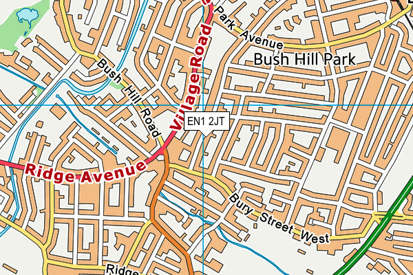 EN1 2JT map - OS VectorMap District (Ordnance Survey) EN1 2JT map - OS VectorMap District (Ordnance Survey)