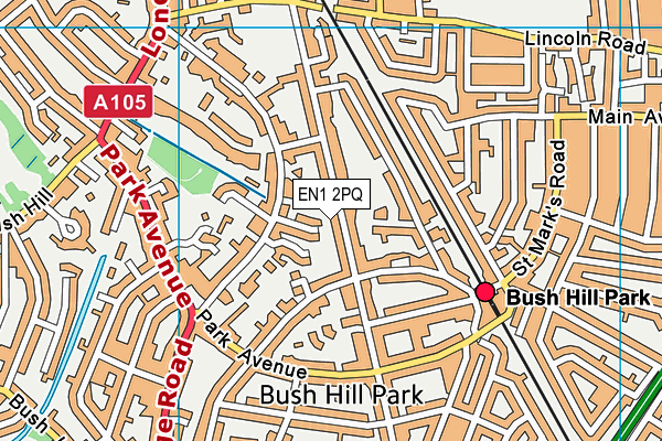 EN1 2PQ map - OS VectorMap District (Ordnance Survey) EN1 2PQ map - OS VectorMap District (Ordnance Survey)