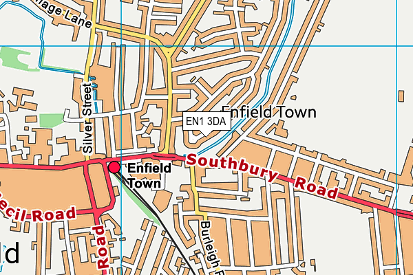 EN1 3DA map - OS VectorMap District (Ordnance Survey) EN1 3DA map - OS VectorMap District (Ordnance Survey)