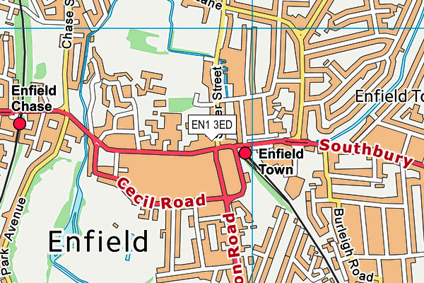 EN1 3ED map - OS VectorMap District (Ordnance Survey) EN1 3ED map - OS VectorMap District (Ordnance Survey)