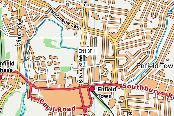 EN1 3FH map - OS VectorMap District (Ordnance Survey) EN1 3FH map - OS VectorMap District (Ordnance Survey)