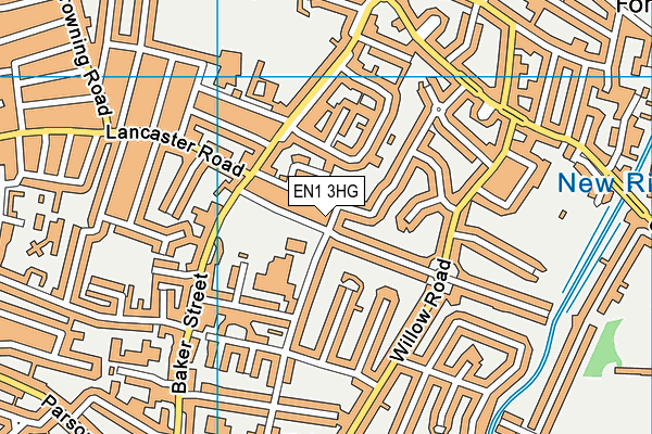 EN1 3HG map - OS VectorMap District (Ordnance Survey) EN1 3HG map - OS VectorMap District (Ordnance Survey)