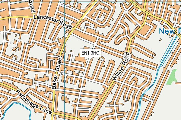 EN1 3HQ map - OS VectorMap District (Ordnance Survey) EN1 3HQ map - OS VectorMap District (Ordnance Survey)