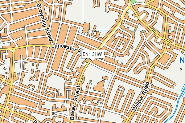 EN1 3HW map - OS VectorMap District (Ordnance Survey) EN1 3HW map - OS VectorMap District (Ordnance Survey)