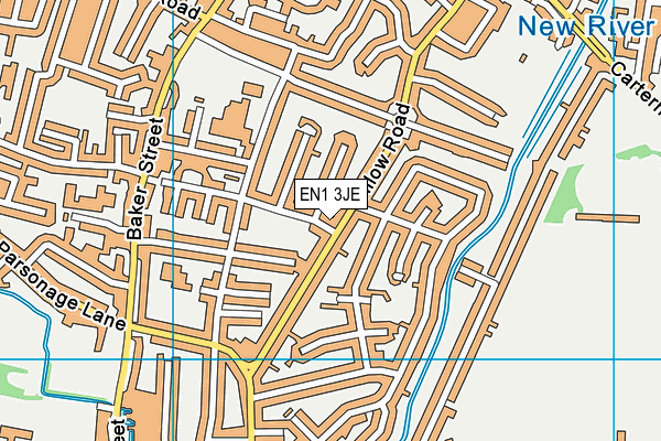 EN1 3JE map - OS VectorMap District (Ordnance Survey) EN1 3JE map - OS VectorMap District (Ordnance Survey)