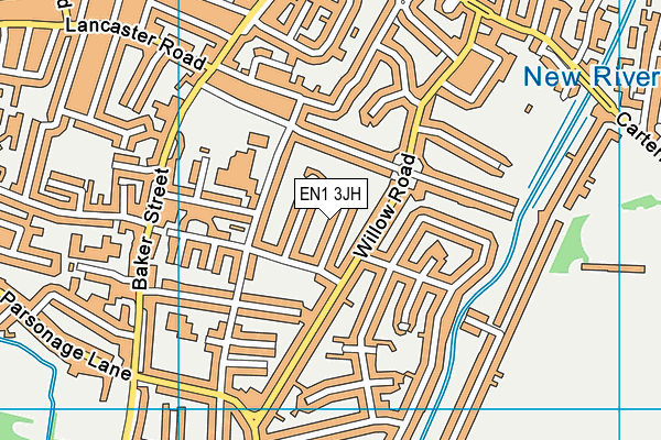 EN1 3JH map - OS VectorMap District (Ordnance Survey) EN1 3JH map - OS VectorMap District (Ordnance Survey)