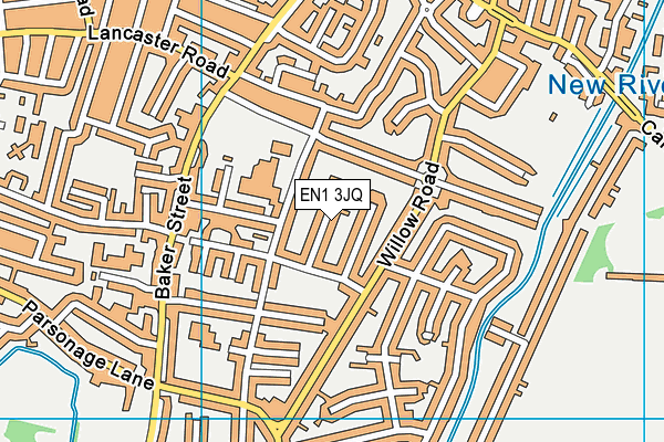 EN1 3JQ map - OS VectorMap District (Ordnance Survey) EN1 3JQ map - OS VectorMap District (Ordnance Survey)