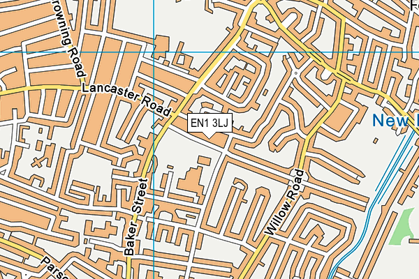 EN1 3LJ map - OS VectorMap District (Ordnance Survey) EN1 3LJ map - OS VectorMap District (Ordnance Survey)