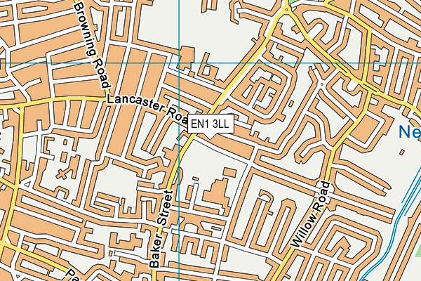 EN1 3LL map - OS VectorMap District (Ordnance Survey) EN1 3LL map - OS VectorMap District (Ordnance Survey)