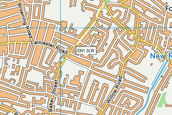 EN1 3LW map - OS VectorMap District (Ordnance Survey) EN1 3LW map - OS VectorMap District (Ordnance Survey)