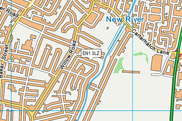 EN1 3LZ map - OS VectorMap District (Ordnance Survey) EN1 3LZ map - OS VectorMap District (Ordnance Survey)
