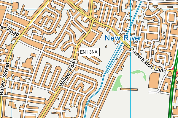 EN1 3NA map - OS VectorMap District (Ordnance Survey) EN1 3NA map - OS VectorMap District (Ordnance Survey)