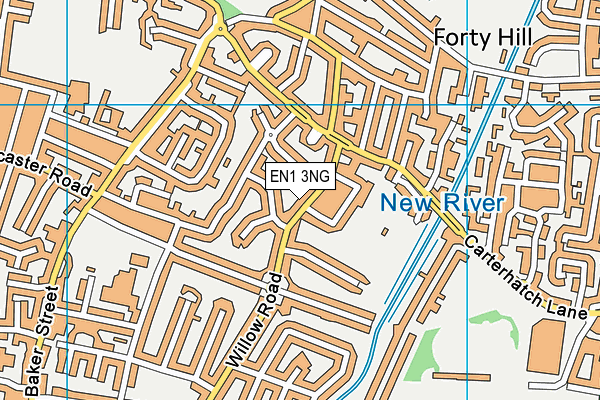 EN1 3NG map - OS VectorMap District (Ordnance Survey) EN1 3NG map - OS VectorMap District (Ordnance Survey)