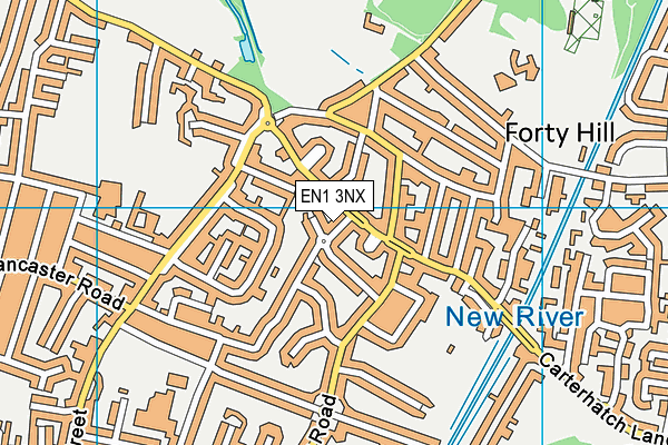 EN1 3NX map - OS VectorMap District (Ordnance Survey) EN1 3NX map - OS VectorMap District (Ordnance Survey)