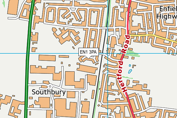 EN1 3PA map - OS VectorMap District (Ordnance Survey) EN1 3PA map - OS VectorMap District (Ordnance Survey)