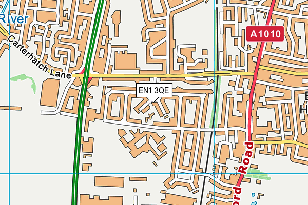 EN1 3QE map - OS VectorMap District (Ordnance Survey) EN1 3QE map - OS VectorMap District (Ordnance Survey)