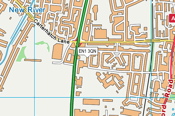 EN1 3QN map - OS VectorMap District (Ordnance Survey) EN1 3QN map - OS VectorMap District (Ordnance Survey)