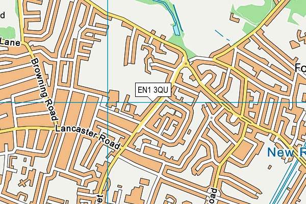 EN1 3QU map - OS VectorMap District (Ordnance Survey) EN1 3QU map - OS VectorMap District (Ordnance Survey)