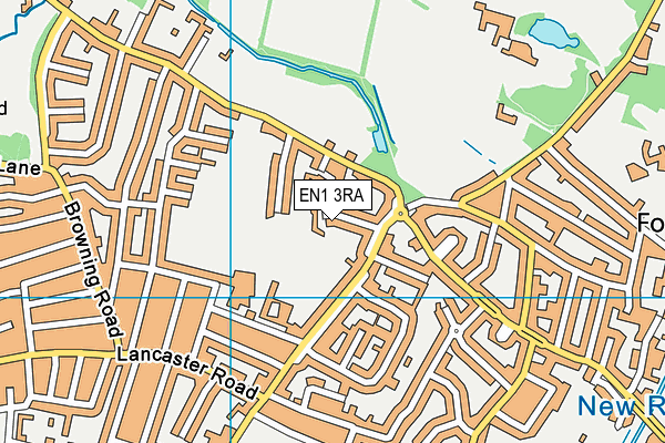 EN1 3RA map - OS VectorMap District (Ordnance Survey) EN1 3RA map - OS VectorMap District (Ordnance Survey)