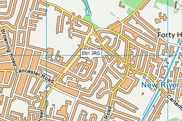 EN1 3RG map - OS VectorMap District (Ordnance Survey) EN1 3RG map - OS VectorMap District (Ordnance Survey)