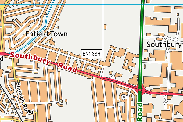 EN1 3SH map - OS VectorMap District (Ordnance Survey)