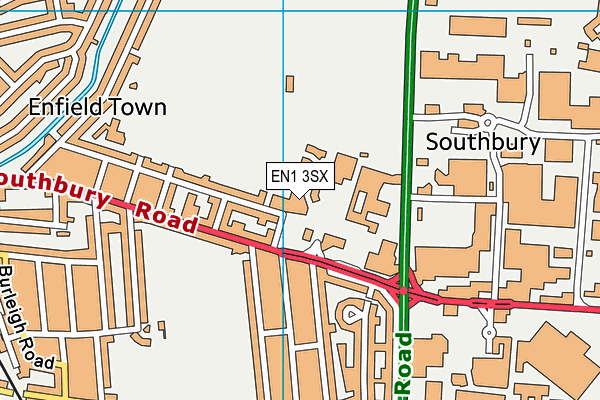 EN1 3SX map - OS VectorMap District (Ordnance Survey) EN1 3SX map - OS VectorMap District (Ordnance Survey)