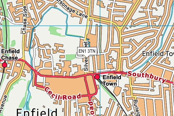 EN1 3TN map - OS VectorMap District (Ordnance Survey) EN1 3TN map - OS VectorMap District (Ordnance Survey)